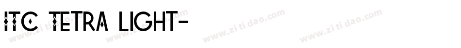 ITC Tetra Light字体转换